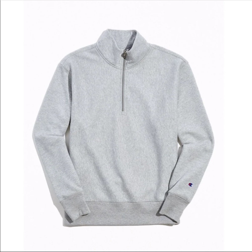 Champion UO Exclusive Reverse Weave Quarter-Zip Mock Neck Sweatshirt